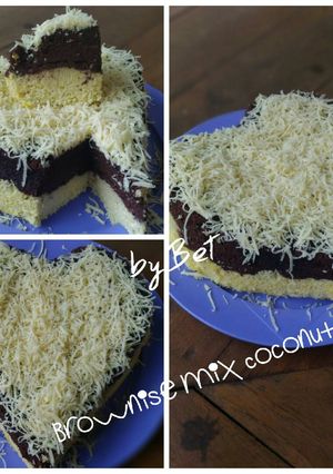 Foto resep Brownise mix Coconut Cake KETO