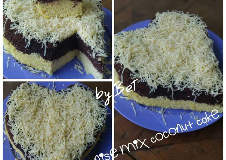 Brownise mix Coconut Cake KETO