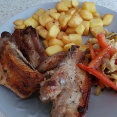 A picture of My Just plain Belly Pork fried or Grilled until crispy 😀.