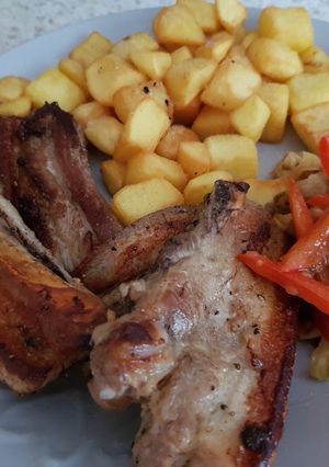 A picture of My Just plain Belly Pork fried or Grilled until crispy 😀.
