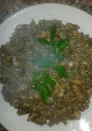 صورة لوصفة فول اخضر بالزيت