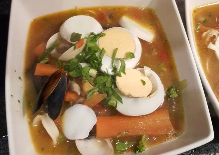 Recipe of Super Quick Homemade Lazy and delicious Fish Ramen