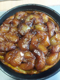 Una foto de Tarte Tatin, tarta de manzana