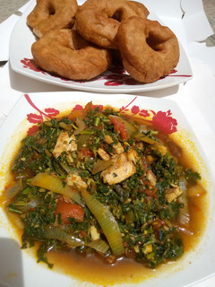 A picture of Spinach soup.