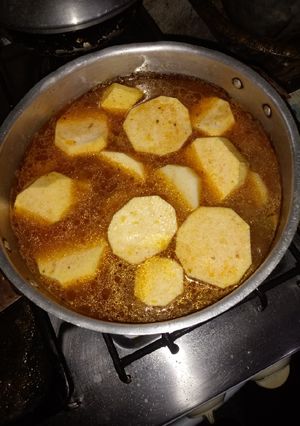 Una foto de Churrascos con Boniato y Papas