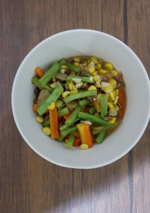 Foto resep Tumis Buncis Wortel Daging ala Resto but it’s simple! (Teman Mashed Potato)