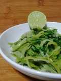 Ensalada de porotos verdes y cilantro