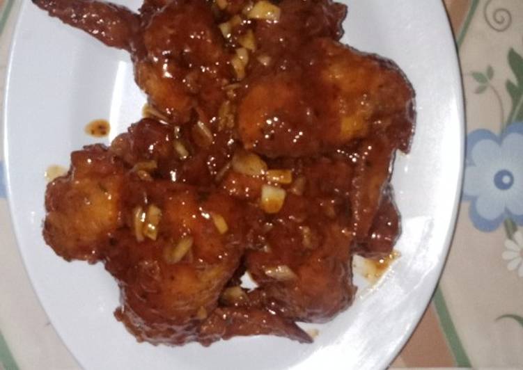 Ayam garlic saos madu