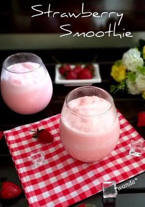 Foto resep Strawberry smoothies