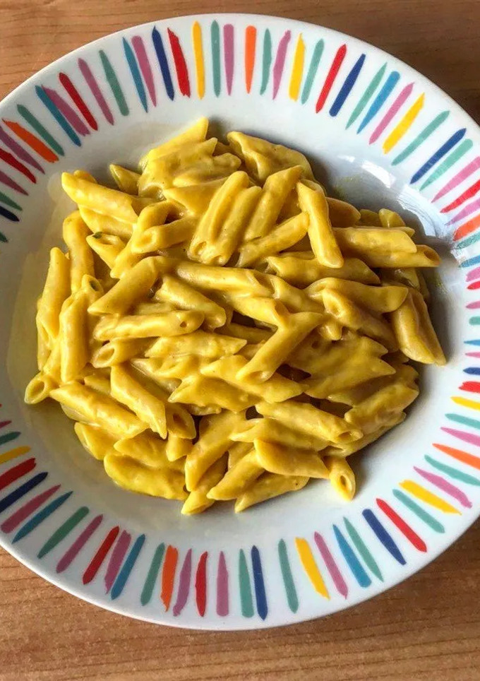 Una foto de Salsa de calabaza y queso para pasta