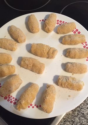 Una foto de Croquetones de queso azul y jamón ibérico