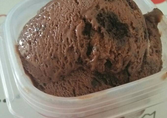 Resep: Es Krim Coklat Suka-suka Bahan Sederhana