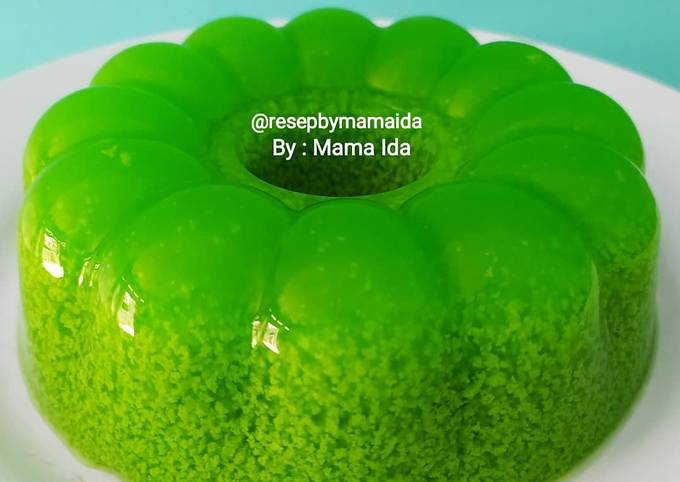 Tutorial Masakan Resep Pudding Lumut Pandan