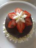 Bombón de frutilla, chocolate y menta