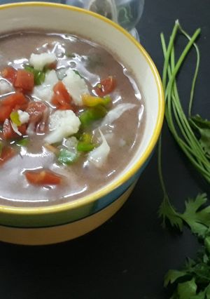 A picture of Ragi soup.