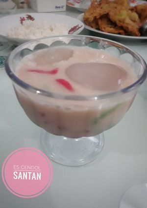 Foto resep Es cendol Santan
