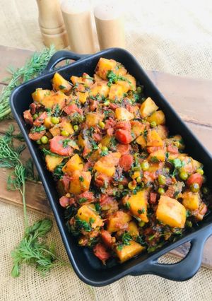 A picture of Mixed Sabzi.