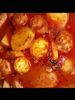 Foto resep Telor, Kentang & Tahu Bumbu Bali