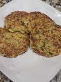 Torticas de arroz, espinaca y zanahoria