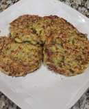 Torticas de arroz, espinaca y zanahoria
