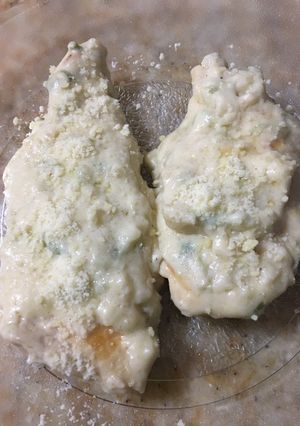 Una foto de Supremas a la plancha con limón y salsa bechamel con verdeo y ajo