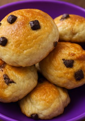 Una foto de Bollitos con pepitas de chocolate