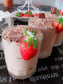 صورة لوصفة موس شوكولاته بدون بيض