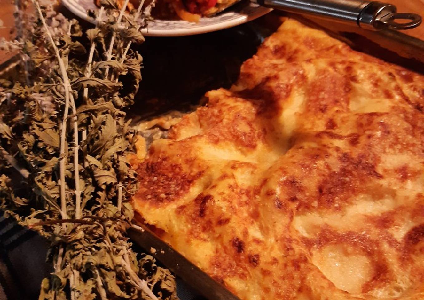 Lasagnes de poulet et poivron