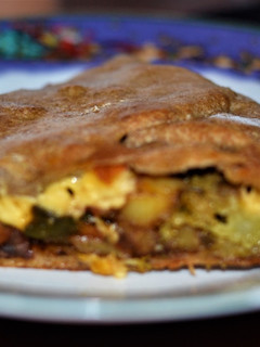 Una foto de Tarta de verduras con masa integral
