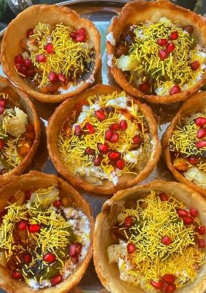 A picture of Katori chaat recipe.