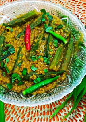 ডালদিয়ে ঢেঢ়শ(Ochra with lentils)। রেসিপির প্রধান ছবি