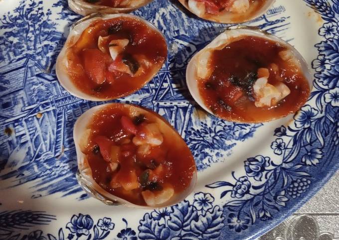 Conchas finas con salsa Receta de sole rodriguez- Cookpad