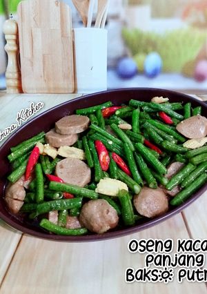 Foto resep Oseng Kacang Panjang Bakso Putren 👩🏻🍳