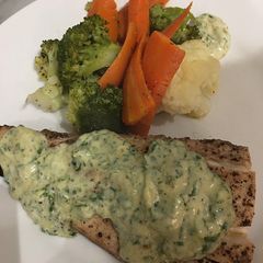 A picture of Pan fried zesty Yellowtail.