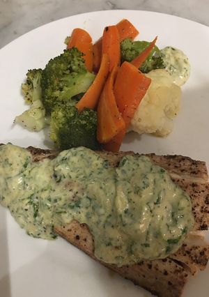 A picture of Pan fried zesty Yellowtail.
