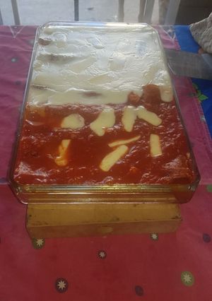 Una foto de Canelones de pollo, choclo con panqueques de harina integral