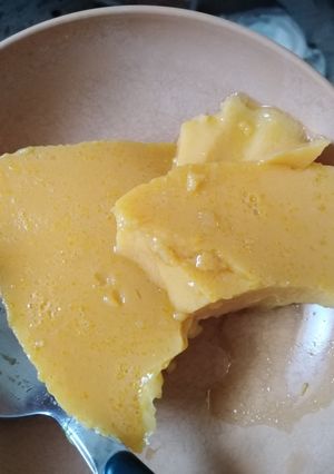Una foto de Flan tradicional