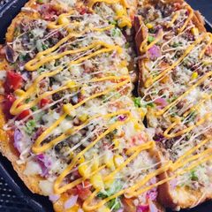 A picture of Peri Peri cheese loaf.