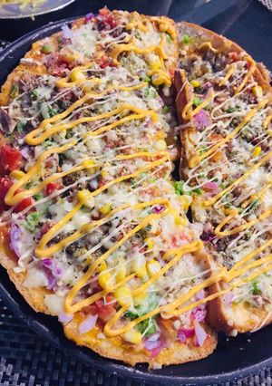 A picture of Peri Peri cheese loaf.