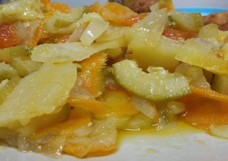 Verdura en el microondas