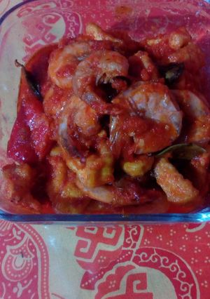 Foto resep Balado udang tahu
