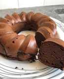 Budín de banana y cacao