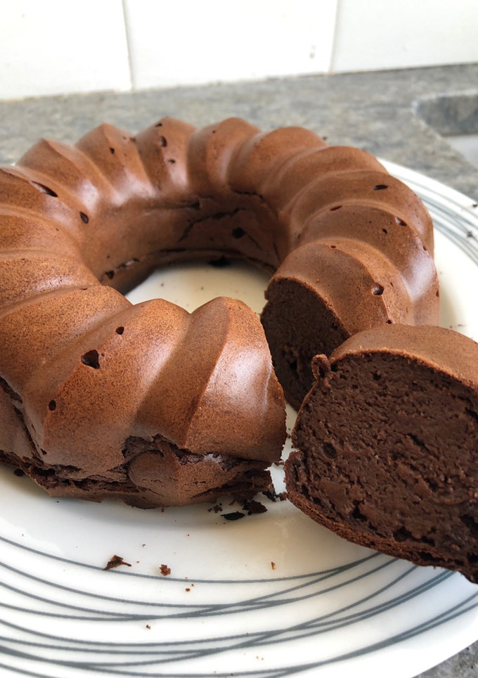Una foto de Budín de banana y cacao
