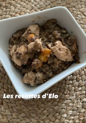 Une photo de Lentilles au poulet au Cookeo