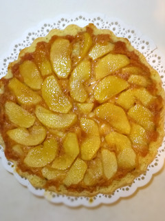 Una foto de Tarta invertida de manzana