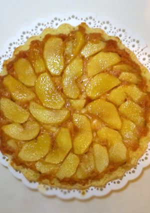 Una foto de Tarta invertida de manzana