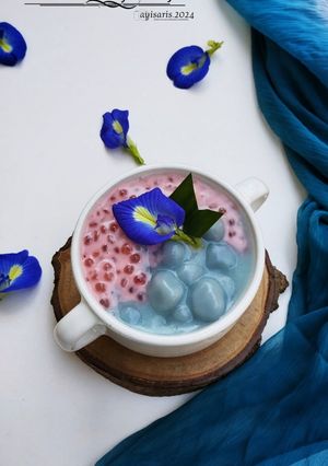Foto resep Bubur candil bunga telang