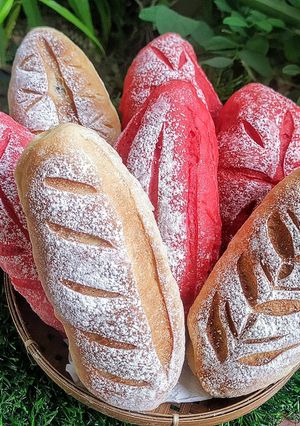 Foto resep Artisan Bread Merah Putih (Tanpa Ulen)