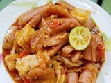 Sosis Kekian Saus Padang