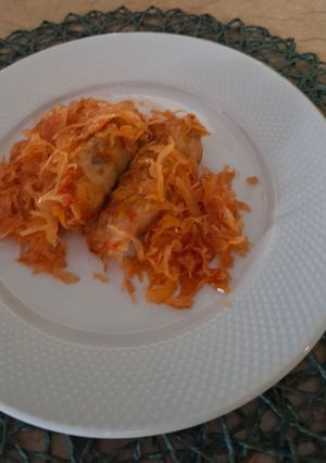 Sütőben sült töltött káposzta recept fotója